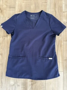 Blusa Médica FIGS Casma Tres Bolsillos Colección Técnica Azul Marino Para Mujer XS - Imagen 1 de 7