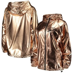Anorak metálico cremallera completa New York Knicks Touch de Alyssa Milano para mujer Bring It - Imagen 1 de 3
