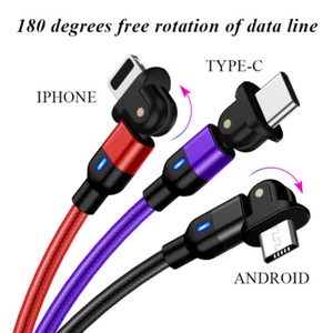 LED Charger Phone Fast Charging Cable USB Line USB Lead Data Sync Cable Durable~ - Picture 1 of 15