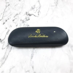 Brooks Brothers Eyeglasses Case Hard Shell Felt Lined Protective Travel Carrier - Picture 1 of 5