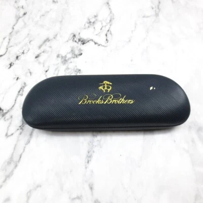Estuche rígido para gafas Brooks Brothers forrado de fieltro protector portador de viaje  Foto 1 de 4
