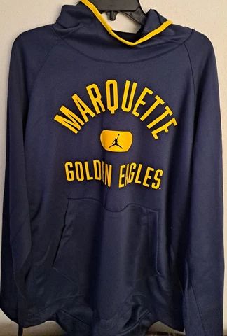 Marquette Golden Eagles Nike Jordan Brand Spotlight Hoodie Size XL NWT Cover