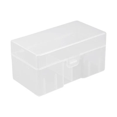 Caja de almacenamiento rectangular de plástico transparente estuche contenedor soporte batería 12 x 9V Foto 1 de 4