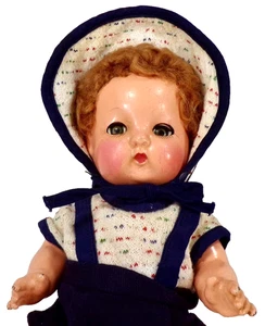Effanbee Patsyette Puppenkomposition 9 Zoll Mohair Perücke Schlafaugen orig Kleidung 1931 - Bild 1 von 14