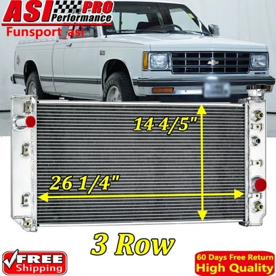 3 Rows Radiator For 1988-1994 Chevy S10 Blazer GMC S15 Jimmy Oldsmobile 4.3L V6 — 第 1/4 张图片