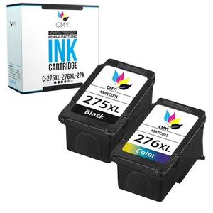 CMYi PG275XL CL276XL Ink Cartridges for Canon 275XL 276XL Combo Pack Fits PIXMA - Picture 1 of 82