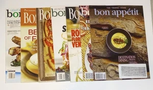Bon Appetit Magazine Lot of 7 Mixed Month's and Year's - Picture 1 of 9