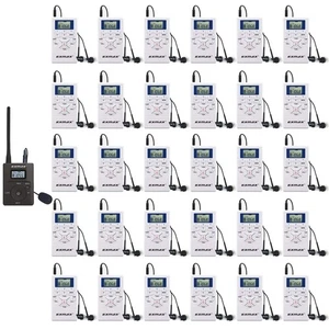 E108 DSP Stereo Wireless Headsets FM Radio Broadcast System for Tour Guide Te... - Picture 1 of 7