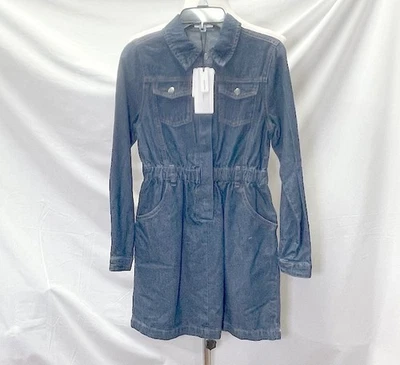a loves a Blue Denim Long Sleeve Girls Dress Size Large NWT - Image 1 of 4