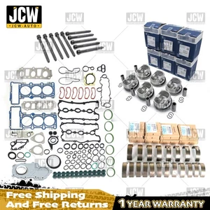 Engine Overhaul Rebuild Pistons Kit For Audi A5 A4 B8 A6 C6 Q5 3.2 FSI CALA CALB - Picture 1 of 7