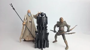 Lord of the Rings Saruman with Orc Warrior Action Figures toybiz - Picture 1 of 4