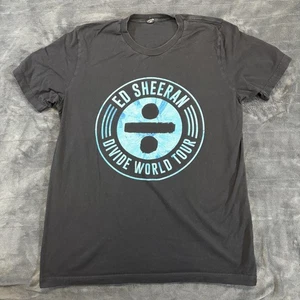 Camisa Ed Sheeran Divide Gira Mundial Para Hombres Grande Negra Banda de Concierto Camiseta 2017 OT-LO - Imagen 1 de 8