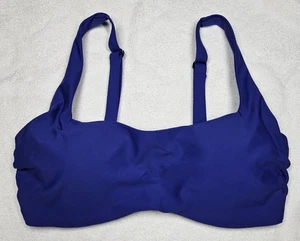 Athleta Bikini Oberteil mit eckigem Ausschnitt Bügel 34 D/DD lila wandelbare Träger - Bild 1 von 6