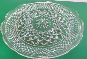 Anchor Hocking Wexford Relish Snack Tray Platter Divided Five Part 11 inch Round - Picture 1 of 3