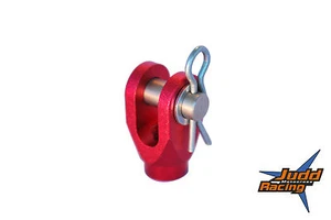 BILLET ALUMINIUM REAR BRAKE CLEVIS-RED- for SUZUKI RMZ250 & KAWASAKI KX 250/450  - Picture 1 of 2