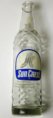Botella de refresco SUN CREST Soda SC te refresca mejor 10 FL. OZ. Atlanta Georgia DE COLECCIÓN Foto 1 de 4