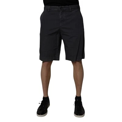 Pantalones Cortos DOLCE & GABBANA Gris Oscuro Algodón Cintura Media Hombres Bermudas IT48/W34/M 370usd Foto 1 de 4