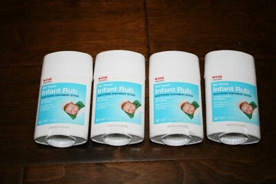 Lot of 4 CVS No Touch Infant Rub Soothing Ointment Stick 1.5 oz Aloe& Eucalyptus - Image 1 of 4