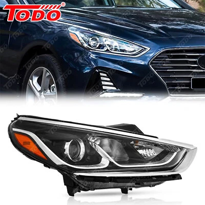 Fit 2018 2019 Hyundai Sonata Halogen Headlight Passenger Side 92102-C2500 - Image 1 of 4