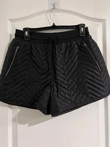 Pantalones Cortos Athleta Mujer Apres Esquí Acolchado Puffer Cordón Negro Talla 2 - Imagen 1 de 7