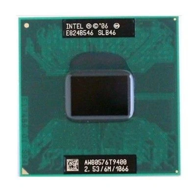 Intel Core2 T9400 T9550 T9600  6M/1066MHz Socket P laptop CPU - Image 1 of 4