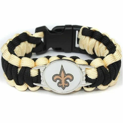 New Orleans Saints NFL Paracord Bracelet NEW  -  FREE SHIPPING!!! Cover