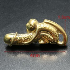 Amulette thaïlandaise Paladkik Monkey Miniature Laiton Magie Sainte