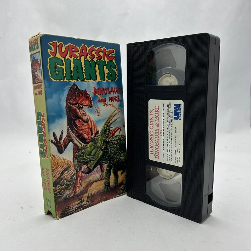 Jurassic Giants VHS 1994 Dinosaurs And More Reptiles Mammals Smithsonian Vintage - Image 1 of 1