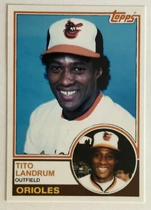 1983 Topps Tito Landrum Custom Cards That Never Were Baltimore Orioles WS Champ - Picture 1 of 2