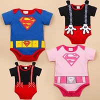 Baby Kids Infant Newborn Boy Girl Mickey Romper Bodysuit Jumpsuit Outfit Clothes