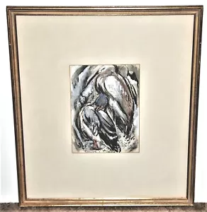 Margaret Pace Texas Künstler Modernist Gemälde von Vögeln - Bild 1 von 3