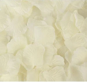 100 pcs Ivory Petals Peach Fabric Petals Wedding Petals Vases Fillers  from USA - Picture 1 of 1