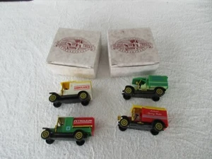 COLLECTORS SET OF 4 CLASSIC TRUCKS | TANKER, AMBULANCE, WATER WAGON, MAIL~NEW! - Picture 1 of 8