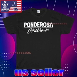 NEW SHIRT PONDEROSA STEAKHOUSE LOGO UNISEX T-SHIRT FUNNY AMERICAN USA SIZE S-5XL - Picture 1 of 7