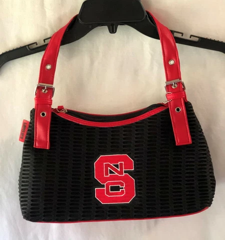 Alan Stuart NC State Wolfpack Mesh Handbag / Purse With Embroidered Logo Cover