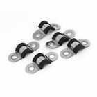 8mm U Clips EPDM Rubber Lined Mounting Brackets 5pcs for Pipe Tube Cable