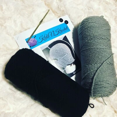 knight hat Crochet Kit, Crochet Pattern, Crochet Kit - Image 1 of 2