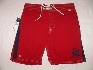 POLO RALPH LAUREN Badehose rot Baumwollmischung - S - Neu mit Etikett - Bild 1 von 3