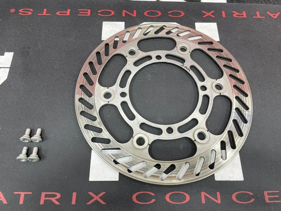 2005 Kawasaki KX250 OEM Front Brake Disc Rotor + Hardware 41080-1516 Good! 03-05 - Image 1 of 4