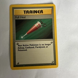 Pokemon TCG Full Heal 82/102 Base Set Trainer Card Near Mint NM Condition - Picture 1 of 2