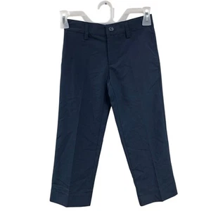 New Cat & Jack Boys 12 Navy Blue PolyRayon Long Adjustable Waist Dress Pants - Picture 1 of 3