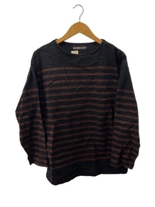 AUBERGE Long Sleeve T Basque Shirt Tee 40 Black Brown Border BIG CHARLOTTE Used - Picture 1 of 6