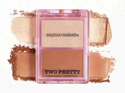 SOPHIA+MABELLE TWO PRETTY SUNLIT SAND VOLUME II BRONZER & HIGHLIGHTER * NEW * - Image 1 of 3
