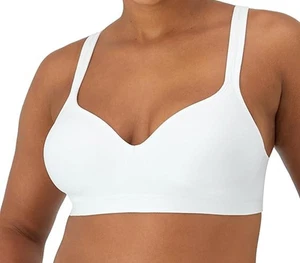 38B, New Bali Revolution Cool Comfort Fabric Wireless Bra 3463, White - Picture 1 of 7