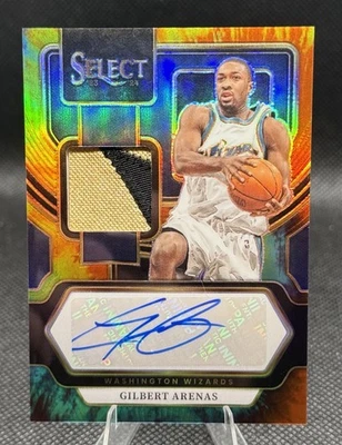 2023 Panini Select Gilbert Arenas # AM-ARE Patch Auto /25 Game Worn/Used - Image 1 of 2