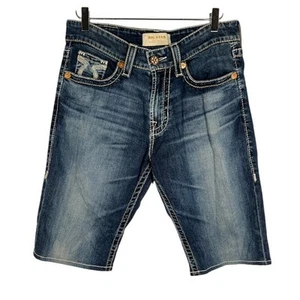 Big Star Men's Mid Rise Straight Bermuda Jean Short 32R Embroidered Jorts - Picture 1 of 8