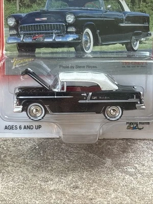 Johnny Lightning 1955 Chevy Bel Air '55 Tri-Chevy Convertible Black NIP - Image 1 of 3