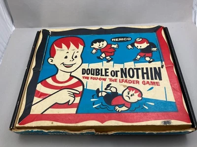1959 Remco Double Or Nothin' The Follow the Leader Game Missing 2 player pieces - Image 1 of 4
