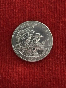 2017 Quarters George Rogers Clark National Parks US Mint Coin - Picture 1 of 3