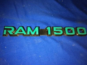 98 - 2001 Dodge Ram 1500 SPORT Emblem "RAM 1500" GREEN used condition - Picture 1 of 4